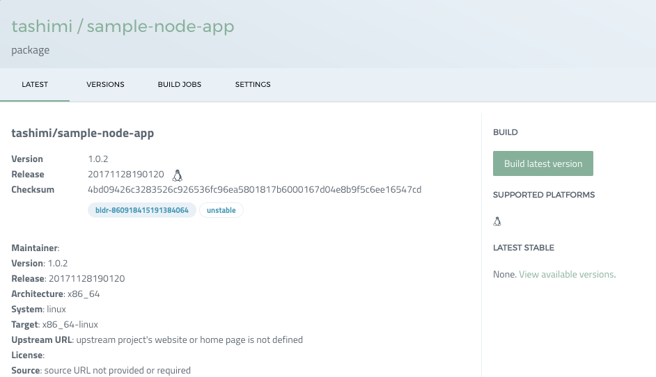 Build latest version